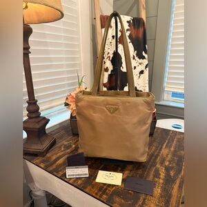 Prada Tessuto Nylon Top Handle Bag w/Original authenticity cards